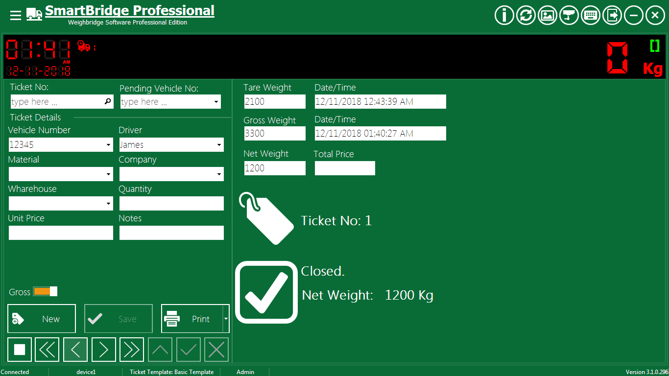 SmartBridge weighbridge software